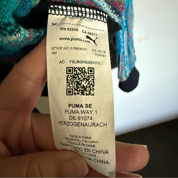 Puma x Coogi Women's Black Track Jacket Knit Sleeves Size XL - Picture 14 of 15